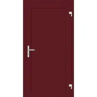 Haustuerenland.de Aluminium Nebeneingangstür "DIANA-G" 69 mm Weinrot RAL 3005 beidseitig außen öffnend DIN rechts