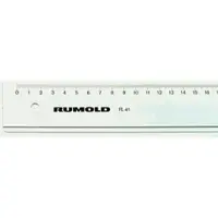 Rumold Lineal Kunststoff leicht getönt 40cm Packung mit 10 Stück