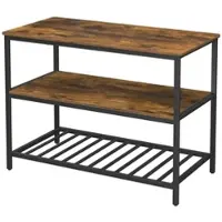 Vasagle Küchenregal KKI01BX, vintage braun, mit Arbeitsplatte, 120 x 90 x 60cm