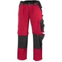 TeXXor Bundhose 2in1, 320g/m2 CANVAS, Cordura, rot 8353 , 1 Stück, Größe: 54