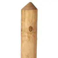 Meingartenversand.de Jägerzaun Zaunlatten 80cm - 25er Set - Zaunlatten aus druckimprägniertem Kiefer/Fichte - Halbrunde Latten - Zaunbretter für den Selbstbau