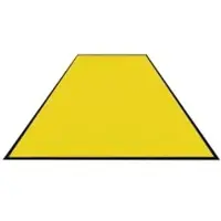 M&A Matting Schmutzfangmatte Colorstar, lemon, waschbar, glatter Rücken 746085115150-C13 , Maße (B x T): 85 x 115 cm
