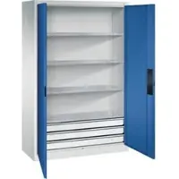 C+P Schwerlastschrank mit Schubladen Acurado, 1950x1200x500mm, 7035/5010