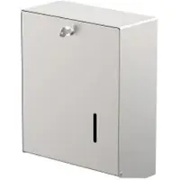 CWS Hygiene Deutschland GmbH & Co. KG CWS Universal 750 Faltpapierspender 3110900 , Edelstahl, mit Zylinderschloss