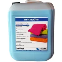 Faba Chemie 10 L Weichspüler blau für weiche Wäsche mit angenehm frischem Duft