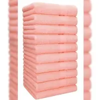 Betz 10 Stück Handtuch-Set PALERMO Größe 50x100cm Farbe Apricot 100% Baumwolle