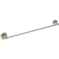 BRILLANTBAD BETRO GOLD Handtuchhalter Messing Gold Chrom 665x65x65 mm für Bad & WC >> zum Bohren