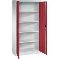 C+P Büroschrank Acurado, 1950x930x400mm, 7035/3003