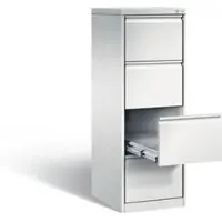 C+P Karteischrank Acurado, H1357xB433xT590mm, Front Lichtgrau, Korpus Lichtgrau (12434-321)