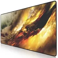 Titanwolf Gaming Mauspad, 900 x 400mm XXL Mousepad, verbessert Präzision & Geschwindigkeit, Golden Storm