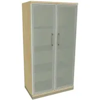 Fm Büromöbel Aktenschrank »Oldenburg« 4 OH satinierte Acrylglastüren königsahorn, 80x151.7x44.2 cm