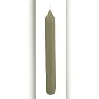 Kopschitz Kerzen Leuchterkerzen, Tafelkerzen, Haushaltskerzen Verde Veccio Antik Grün, 200 x Ø 25 mm, 12 Stück