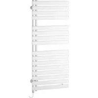Kermi Credo Half Flat-E Bad- und Wohnheizkörper, Elektrobetrieb, 1039x450x37 mm, Farbe: Schwarz Soft (RAL 9005 MT), rechts