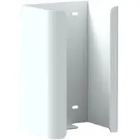 Gelzenleuchter Halter f. 2 Reserve-Standardrollen Toilettenpapier WCRR2W , Aluminium, weiß beschichtet