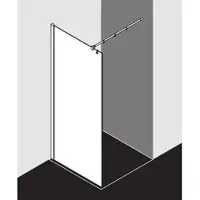 Kermi Duschdesign Walk-In-Duschkabine WALK-IN Wall „FILIA XP“ Glas Klar, Profile Silber Hochglanz, BV: 1175 - 1200 mm WE: 1185 - 1210 mm H: 1850 mm