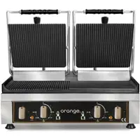 Orange . Kontaktgrill, 3,5kW, mit 2 Heizzonen, 1 Platte unten, 2 Platten oben, 560x440x300mm