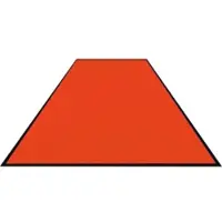 M&A Matting Schmutzfangmatte Colorstar, orange, waschbar, glatter Rücken 74606085150-C09 , Maße (B x T): 60 x 85 cm
