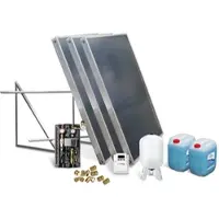SUNEX Solar-Paket Brauchwasser 3x AMP 2.0 Flachkollektor 6,03 qm Flachdachmontage