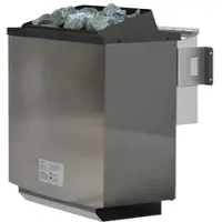 Karibu Saunahaus Außensauna Saunafass Fasshaus 3 unbehandelt Ofen 9 kW externe Strg easy 38mm Massivholz 224x364x230 cm