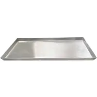 Giemme Spoleto – Rechteckiges perforiertes Backblech 37x72x3 cm aus Aluminium, ideal für Profi-Öfen