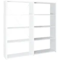 MANORGA Stahlregalsystem »Epsilon« Anbauregal 5 Stahlblechböden 125 x 38,8 cm weiß