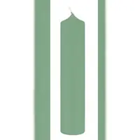 Kopschitz Kerzen 8 Altar Kerzen Seemoos Seafoam 40 x 4 cm im XXL Format