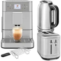KitchenAid Kaffeevollautomat KF6 mit Toaster & Wasserkocher in Edelstahl im Set