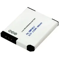 AccuCell Akku für Panasonic LUMIX DMC FS50, Typ DMW-BCL7, 600 mAh