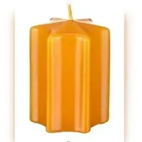 Kopschitz Kerzen Kerzen 4er Set Sternkerzen Adventskerzen, Adventskranz Honig, 100 x 60 mm, 4 Stück (1 Set)
