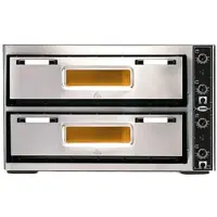 Thule - Pizzaofen PF9262 DE - elektrisch - 6+6x Ø30cm | 12 kW | 400V - Edelstahl 2 Backkammern