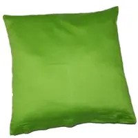 Kinzler Baumwoll-Satin Kissenhülle Uni 2x 40/40 cm, Farbe grün