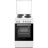 Respekta Standherd Kochfeld Elektro 50 cm Backofen EEK A freistehend Weiß