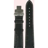 Certina - Leder Ds Podium Gent Square Lederband Schwarz 22/18mm C600013985 - alligator-prägung,kalb,schwarz