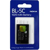 Nokia Akku Original BL-5C für 6230i, 1101, 1108, 1200, 2310, 2600, Asha 203, 220, C1-00, im Blister