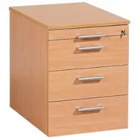 Geramöbel Rollcontainer »New York« mit klassischen Schubladen braun, 43x56.6x60 cm