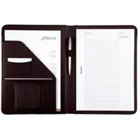 Alassio Schreibmappe Mares A4 FineTouch Lederimitat schwarz Packung mit 20 Stück