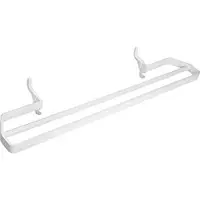 BRILLANTBAD BAWELL Heizkörperhandtuchhalter Stahl Polyamid Komaxit Weiß 150x590x75 mm für Bad & Küche >> zum Einhängen