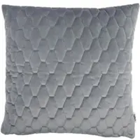 Lazis Kissenhülle Borris 60 x 60cm gesteppter Samt grau
