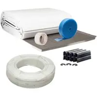 Thermova 80 m2 Set Tackersystem Rollbahn 30 mm WLG 045 16 x 2 PE-RT Rohr Raster 10 cm + Zubehör