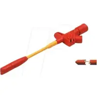 Hirschmann Test & Measurement KLEPS 2700 RT - Klemmprüfspitze, 4 mm, rot, gesichert