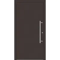Haustuerenland.de Haustür RC3 "GESA" 79 mm Graubraun RAL 8019 innen öffnend DIN rechts