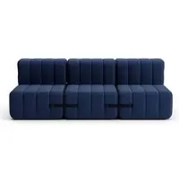 AMBIVALENZ Curt Modulsofa mit Lehne JET Dunkelblau