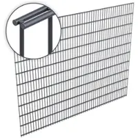 Voss.garden Doppelstabmattenzaun 6/5/6, 255x203cm - Gitterzaun, anthrazit