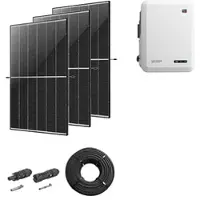 SMA Photovoltaik-Paket 8 kWp mit Wechselrichter 8 kW, 20 Solarmodulen black frame (* 0% MwSt. gem. §12 Abs. 3 UstG)