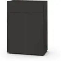 Piure Nex Pur Box Highboard Doppeltür und Schubkasten 80 x 40 x 100 cm Graphite