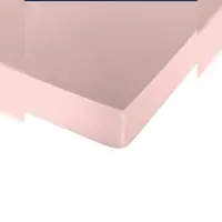 Naturals Glatte Spannbettlaken Bett 135 extra weiche Baumwolle in Spanien hergestellt Rosa Frt8