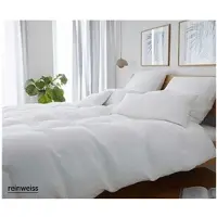 Elegante Bettwäsche Pure - 155x220 cm + 80x80 cmreinweiss