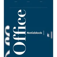 Calligraphe 10x Notizblock Office A4, 50 Blatt blanko 70g, blauer Deckel - 18354SC