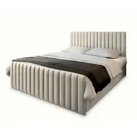Masseno Boxbett mit Bettkasten Arion , beige , Maße (cm): B: 160 H: 98