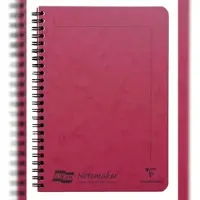 Clairefontaine 10x Europa Notemaker, Doppelspiralheft A5, 60 Blatt liniert abtrennbar - Rot 4858Z